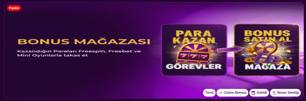 Parabet Casino Bonus Mağazası oyun ödülleri ve kullanım seçenekleri