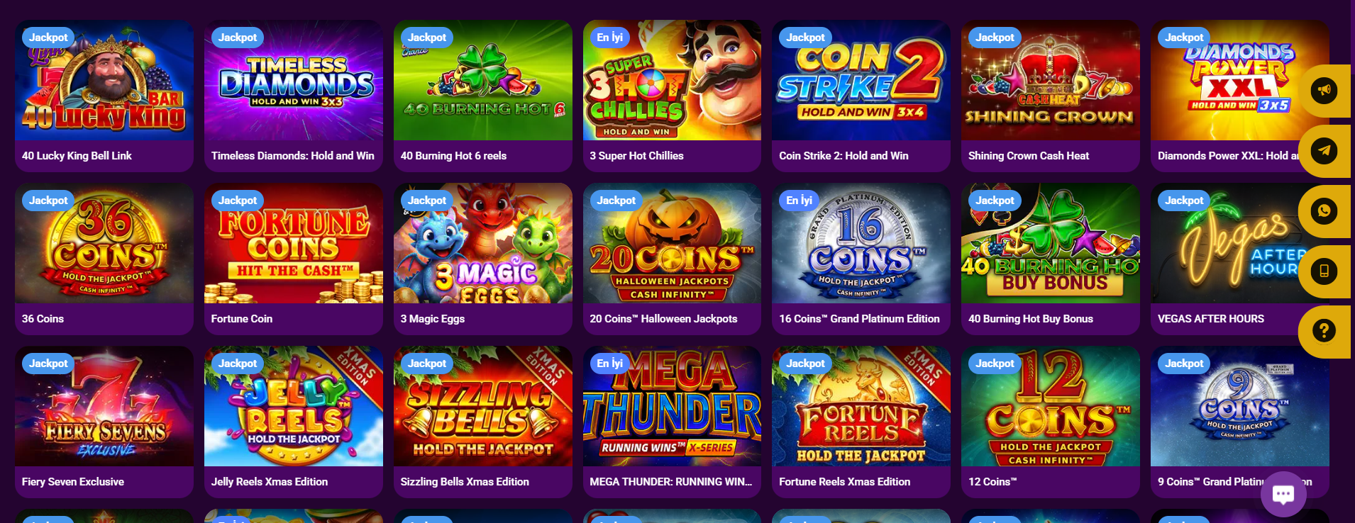 Parabet oyun kataloğundaki jackpot slotları
