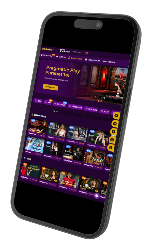 Parabet mobil canlı casino kullanımı